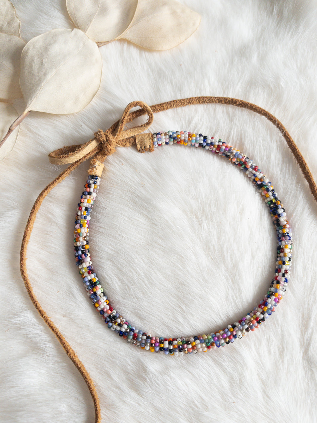 Bead Soup Choker Necklace